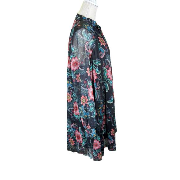 NWT Molly Bracken Freya Pleated Floral Dress Women's Large Fairy Whimsygoth - Picture 5 of 11